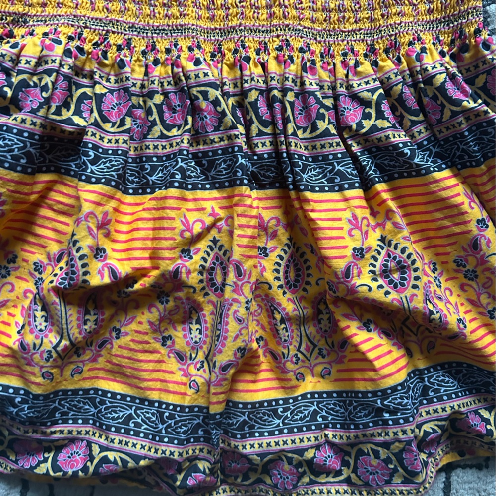 J. Crew, Sunny Block smocked skirt, size 10 - Picture 5 of 12